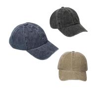 Fonyiunce Confezione da 3 Cappello da Baseball, Cappellino Uomo con Visiera, Cotone Regolabile Casuale, Regolabile Berretto da Baseball, 100% Cotone Baseball cap, per Circonferenza della Testa 55-60cm