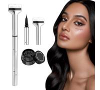 Fonyiunce Eyeliner, Timbro Inferiore per Ciglia, Eyeliner dip Waterproof Durata 24h, 2 in 1, Lazy Lash Stamp, Strumento Riutilizzabile, Timbro per Eyeliner Liquido, Lunga Durata