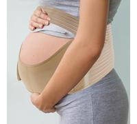 Fonyiunce Fascia Gravidanza Sostegno, ancera Gravidanza Traspirante Regolabile, Premaman Fasce di Sostegno, Alleviare il Dolore Alla Schiena, Maternity Band Belt (Nero) (albicocca)