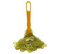 Fonyiunce Set di Bastoncini magnetici da Bingo,Forniture per la Scuola Materna contatori matematici,Gettoni magnetici del Lotto,per contare Le Patatine Scolastiche e i Giochi di plastica (Giallo)