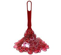 Fonyiunce Set di Bastoncini magnetici da Bingo,Forniture per la Scuola Materna contatori matematici,Gettoni magnetici del Lotto,per contare Le Patatine Scolastiche e i Giochi di plastica (Rosso)