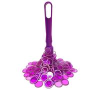 Fonyiunce Set di bastoncini magnetici da bingo,forniture per la scuola materna contatori matematici,Gettoni magnetici del Lotto,Per contare le patatine scolastiche e i giochi di plastica (Viola)