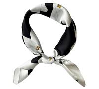 FONYVE - Sciarpa in 100% seta di gelso da donna, sciarpa leggera per capelli in raso, 53,3 x 53,3 cm, Small