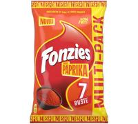 Fonzies Paprika, Croccantini di Mais Non fritti, Multipack (7 bustine da 23,5g), 164,5 g