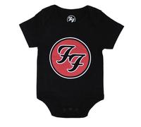 Foo Fighters Bambino A Crescere Ff Band Logo Nuovo Ufficiale Nero 0 To 24 Months Size Small (3-6 months)