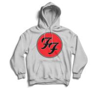 Foo Fighters Da Uomo FF Logo Felpa con Cappuccio Grigio