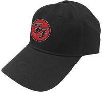 Foo Fighters Cappellino da Baseball FF Band Logo Nuovo Ufficiale Nero Unisex Size One Size