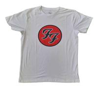 Foo Fighters Ff Logo White ufficiale Uomo maglietta unisex