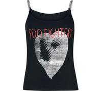 Foo Fighters Heart Donna Top Nero XXL 95% Viscosa, 5% elasthane Regular