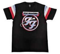 Foo Fighters | Maglietta ufficiale Band Ringer | Comet Tricolour - Spedizione rapida in 24 ore! Let the world know you ride the sonic highways in style.This officially licensed Foo Fighters ringer tee