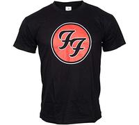 Foo Fighters Maglietta Unisex: FF Logo (Bianco), Nero, L