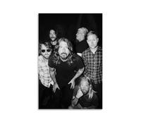 Foo Fighters- Poster con personaggi classici, attore, cantante, celebrità, poster di celebrità, stampa su tela, pittura a olio, decorazione per la casa, 60 x 90 cm, senza cornice, stile 14
