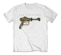 Foo Fighters 'Ray Gun' (Bianco) T-Shirt - NUOVO E UFFICIALE