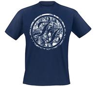 Foo Fighters Sonic Highways - City Circles Uomo T-Shirt Blu Scuro 100% Cotone Regular