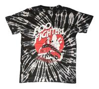 Foo Fighters T Shirt Speeding Bus Band Logo Nuovo Ufficiale Unisex Nero Dye Wash Size M