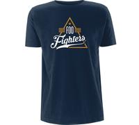 Foo Fighters 'Triangle' (Blu) T-Shirt - NUOVO E UFFICIALE