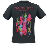 Foo Fighters Wasting Light Uomo T-Shirt Nero M, 100% Cotone, Regular