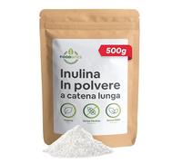 Food Bites Inulina a Catena Lunga Excellence 500g - Inulina di Cicoria in Polvere pura al 100% - Fibra Prebiotica per Ridurre l'apporto Calorico dei Cibi
