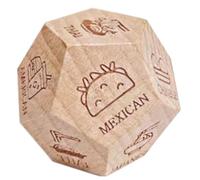 Food Dice - Date Da Appuntamento In Legno Dadi Notturni | Coppia Dice Dice Dice Dice Per Donne Da Uomo Fidanzata Fidanzato | Dati Di Appuntamenti Divertenti A 12 Lati | Dadi Di Decisione Per La Cena P