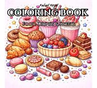 Food, Drinks & Sweets Coloring Book