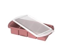 Food Freezer Molds, Silicone Portion Trays, Easy Release Kitchen Tool, Flexible Nonstick Build, Stackable Design, Reusable Material, Camping, Picnic Use, 11.81x5.12x2.2 Inches