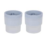 Food Grade Ice Ball Trays 2 - Pack | Neutral - Smelling & Flexible Round Ice Cube Maker for Whiskey/Cocktails/Juice | Slow Melting Large Ice Spheres, Non - BPA & Reusable