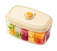 Food Grade Press Mold, Ice Cube Tray, 7.6x4.5 Inches Leakproof Base with Lid, PP Chiller, Rapid Release Container with Modern Style, Home Accessory for Whiskey Coffee Juice