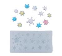 Food Grade Snowflake Silicone Mold for Chocolate Candy Making Holiday Baking and Creative Cake Kitchen Accessory Festival Cake Decoration Silicone Tool