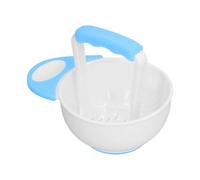 Food Grinder Bowl - Food Masher Bowl Set - Fruit Crusher With Grinding Rod, Kitchen Grinder Container, Non-Slip Foodd Mill Bowll, Portable Foods Masher Maker, Anti-Scalding Foods Crusher