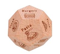 Food Ideas Dice Game - Divertente romantico appuntamento notturno, regalo di anniversario in legno | Intrattenimento creativo per adulti, gioco di relazione unico per feste, atti a