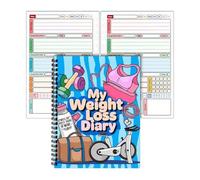 Food Journal for Weight Loss - Diario per obiettivi di fitness, diario interattivo per perdita di peso di 12 settimane per fitness, dieta, pasto, allenamento, casa, palestra, corsa, allenamento