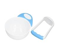Food Mash Bowl - Manual Vegetable Puree Maker, Soft Fruit Grinding Tool, Ergonomic Long Handle Prep, Non Slip Feeding Base, BPA Free Steaming Dish, Healthy Meal Organizer | For