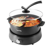 Food Party Hot Pot Elettrico Hotpot 4L Pentola Elettrica 220V 1350W Fondue Cinese Shabu Shabu Hotpot