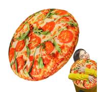 Food Pillow - Creative 3D Pizza Simulation Throw Pillow - 15.7in Round Pillows Cushion Napping, Decorative Funny Plush Pillows Sofa Couch Car Room