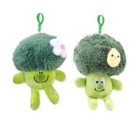Food Plush Toy Keychain - Cute Broccoli Stuffed Pendant, Soft Mini Plush Charm, Creative Bag Decoration, Wallet Accessory | For Kids Adults Women Backpack Handbag Wallet Couple Gifting Fashion Use