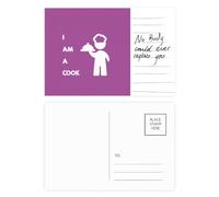 Food Position Dish Cook Art Deco Fashion Cartolina Cartolina Persona Importante Anniversario