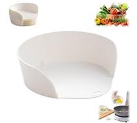 Food Prep Bowls for Cutting Board, Food Prep Bowls Slide Under Cutting Board, Stackable and Space Saving Hot Pot Tray Food Plate for Home, ristorante e feste (1 pezzi)