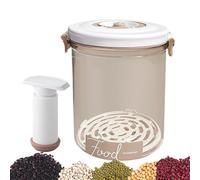 Food Saver Vacuum Containers - Leakproof Airtight Waterproof Storage Holder With Pump, Stackable Storage Organizer For Grains, Meat, Fish, Reusable Vegetable Container For Meal Prep, Kitchen Food Pres