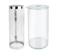 Food Shaker Clear Dispenser, Fish Batter Shaker Lid, 10 Inches Transparent Roller with Easy Grip, Shakers with Anti-Slip Base, Kitchen Tool Quick Mixing Design, Cooking Supplies for Home Baking