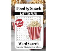 Food & Snacks Word Search Puzzle Book: Word Searches with Easy to Read Print about Food, Snacks, Treats | 6x9 inches | 50+ puzzles, 110 pages | Great Gift for Food Lovers