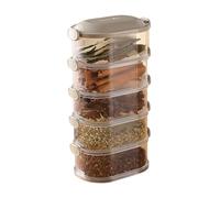 Food Storage | 25x14x8.5cm Clear Airtight Stackable Canister,Airtight Sugar Canisters,Compact Meal Prep Containers | For Gathering Picnic Kitchen Party Camping Dorm Seasoning Cereal