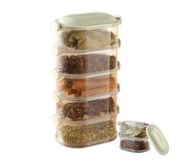 Food Storage Box - Airtight Sugar Canisters Containers | Stackable Space-Saving Canister | Dustproof Pantry Organization Box for Family Gathering Picnic Kitchen Party Camping Dorm Apartment Cereal