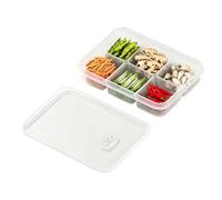 Food Storage Containers - Divided Fridge Organizer | Airtight Leakproof