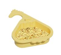 Food Strainer Sink, Sink Drain Catcher Basket, Clips On Faucet Container, Multi-Use Filter Salad, Fruit, Vegetable, Rice, Pasta, Kitchen Waste, Ideal for Cooking, Bathroom Use, 28x21x8cm Yellow Green