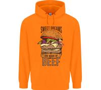 Food Sweet Dreams Beef Funny Chef BBQ Cook Uomo Felpa