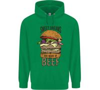 Food Sweet Dreams Beef Funny Chef BBQ Cook Uomo Felpa