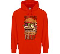 Food Sweet Dreams Beef Funny Chef BBQ Cook Uomo Felpa
