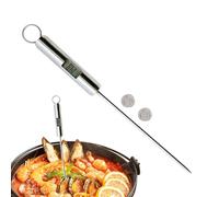 Food Temperature Meter | Efficient Read Stainless Steel Kitchen Gadgets | 20.8x2cm Food Temperature Tester For Cooking,for Roasting Cooking Barbecue Camping Yard Party Bread Coffee Baking Frying