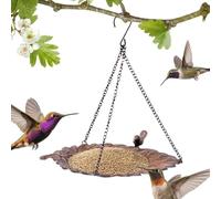 Food Tray, Hanging Bowl, 11,81 x 11,42 x 1,18 pollici, Durevole e resistente, facile da pulire, Bird Feeder for Hummingbirds, Finches, Sparrows, Garden, Tree, Home