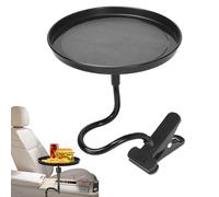 Food Trays, Travel Tray, Non Slip Table, 11x7 Inches Detachable Car Seat Organizer, Multipurpose Travel Accessory for Beverage, Women, Men, Road Trips, Studio, Commute Use Black